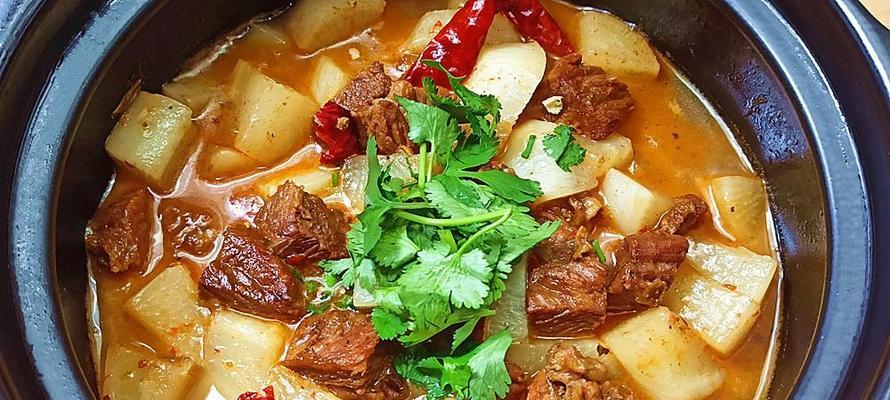 香辣牛腩的家常做法（家庭美食，妙趣横生）