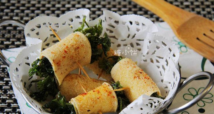 香菜干豆腐卷的做法（以香菜为主角的美味健康小食）