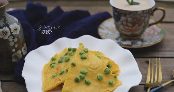 美味健康的豌豆煎饼（健康饮食，好味道；丰富蛋白，多营养）
