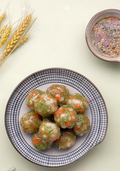 水晶荠菜丸子的做法（清爽可口的蔬菜小食）