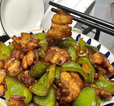 家常菜椒炒肉（健康美味，简单易学）