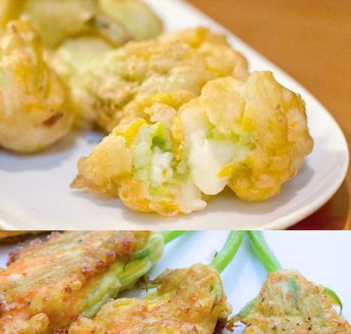 南瓜花炸酥，美味可口（以炸作南瓜花，做法详解）
