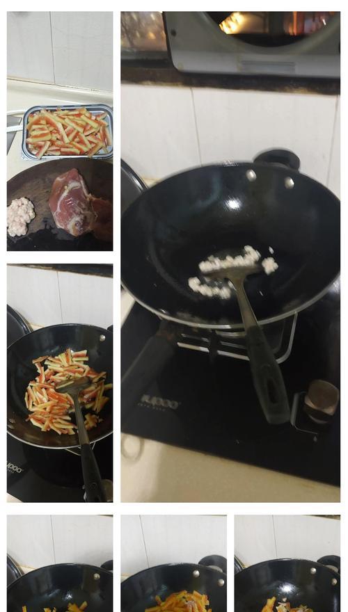 西瓜皮炒胡萝卜，别样美味！（不浪费食材，利用西瓜皮炒出营养胡萝卜）