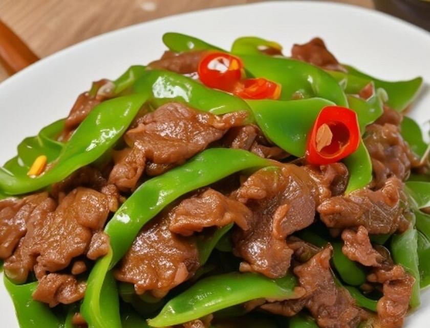 美味青椒瘦肉炒饭（健康美食的制作方法）